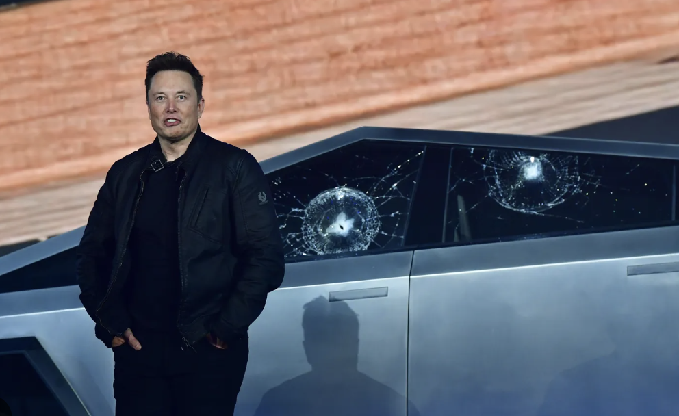 Elon Shot Out The Tesla Cybertruck Windows.